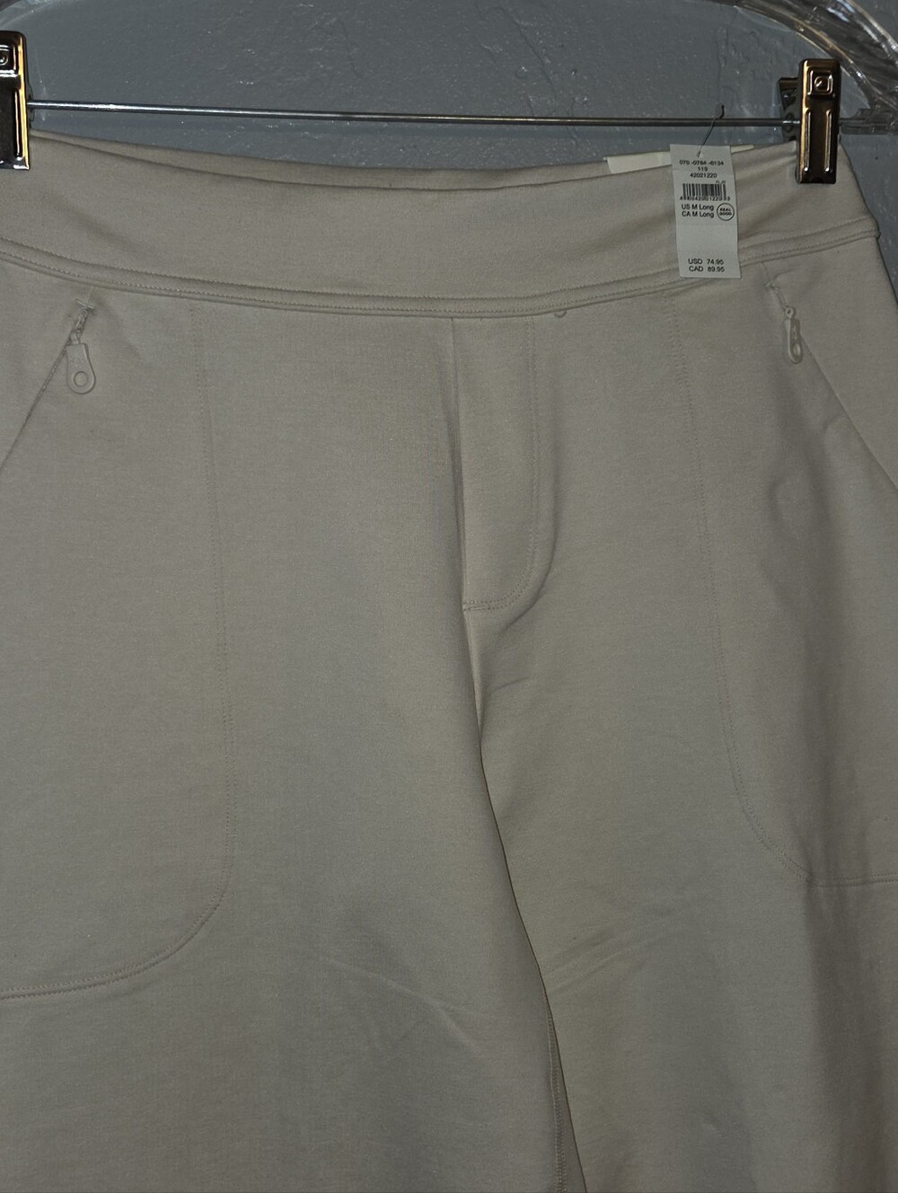 aerie Offline Wide-Leg The Hugger Trousers in Cream Woman M Long NWT - Picture 6 of 12